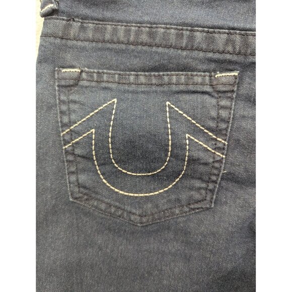 True Religion Geno Relaxed Slim Jeans Boys 16 Blue Dark Wash Stretch Denim NWT - Picture 11 of 16